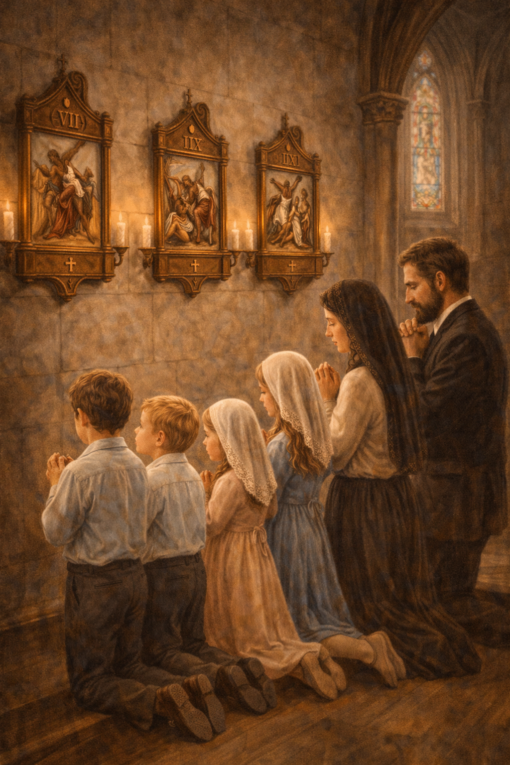 Família na Via Sacra